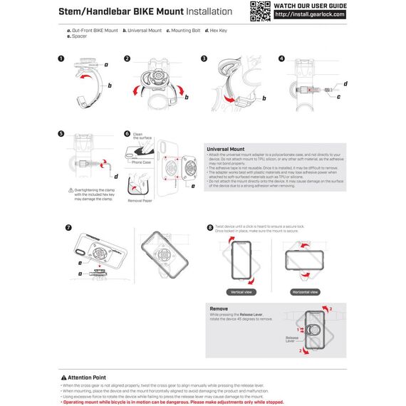 SPIGEN GEARLOCK MS100 HANDLEBAR BIKE MOUNT - Smartphone Holders - Smartphones - Techbox