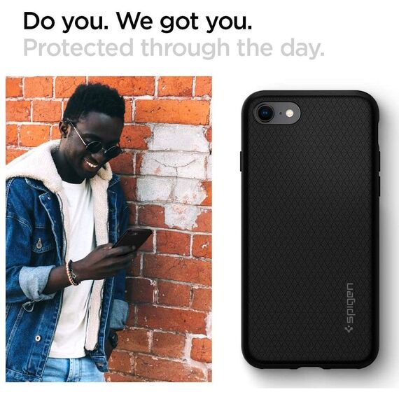 Spigen Liquid Air Case for iPhone 7 / 8 / SE 2020 / SE 2022 - Black | Techbox
