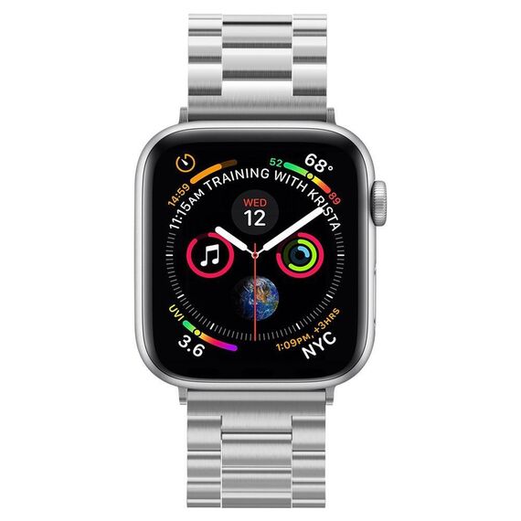 Spigen Modern Fit Band for Apple Watch 4/5/6/7/8/9/SE/Ultra (42/44/45/49 mm) - Silver | Techbox