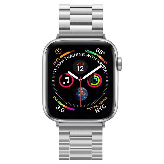 Spigen Modern Fit Band for Apple Watch 4/5/6/7/8/9/SE/Ultra (42/44/45/49 mm) - Silver | Techbox