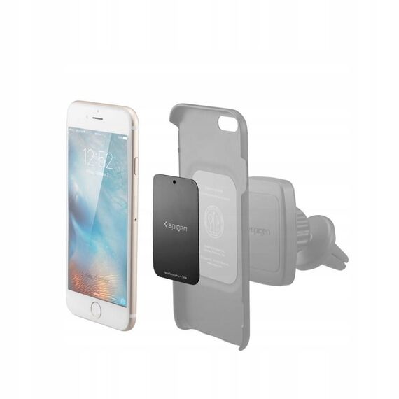 SPIGEN MP-4P METALPLATE BLACK - Smartphone Accessories - Cables & Accessories - Techbox