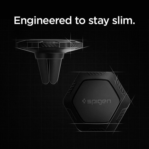 Spigen QS11 Magnetic Car Air Vent Phone Holder - Black | Techbox