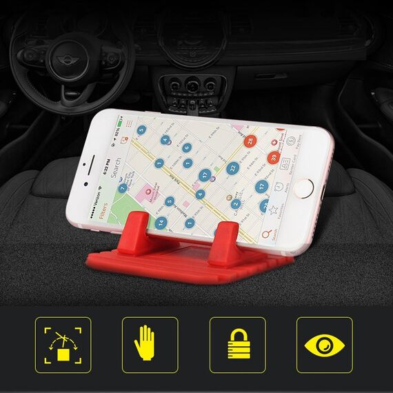 Universal car holder silicone phone stand nano pad black | Techbox