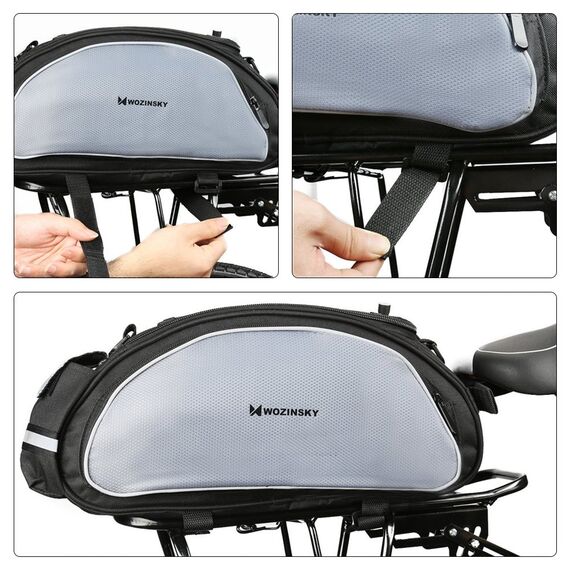 Wozinsky bike carrier bag with shoulder strap 13l black (WBB1BK) - Smartphone Holders - Smartphones - Techbox