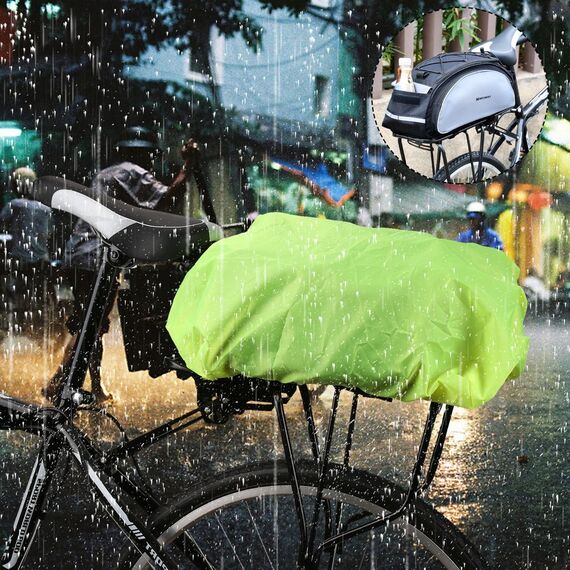 Wozinsky Universal Waterproof Rain Cover for Bike Pannier Bag or Backpack green (WBB5YW) - Bicycle - Sports & Fitness - Techbox