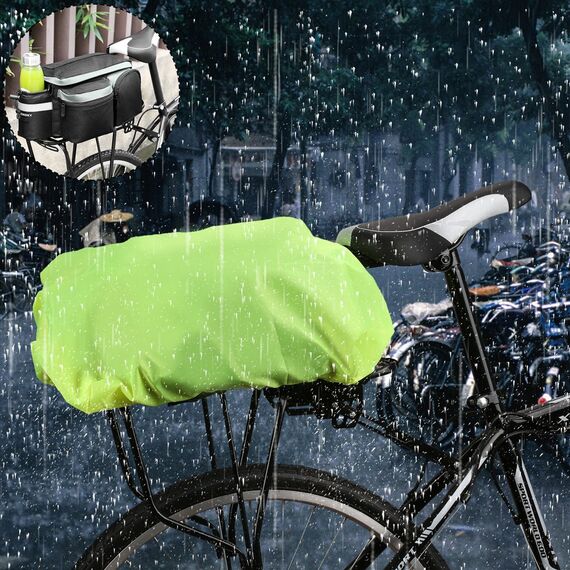 Wozinsky Universal Waterproof Rain Cover for Bike Pannier Bag or Backpack green (WBB5YW) - Bicycle - Sports & Fitness - Techbox