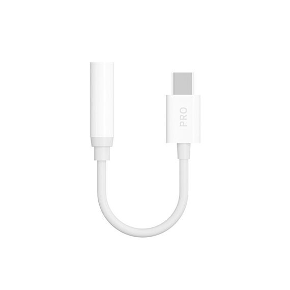 Dudao audio adapter headphone adapter from USB Type C to mini jack 3.5 mm white (L16CPro white) - Cables & Adapters - Cables & Accessories - Techbox