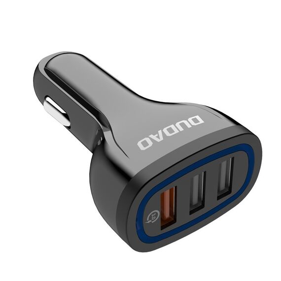 Dudao car charger quick charge Quick Charge 3.0 QC3.0 2.4A 18W 3x USB white (R7S white) | Techbox