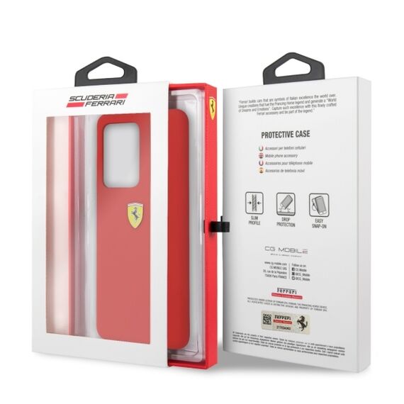 Ferrari Hardcase FESSIHCS69RE S20 Ultra G988 czerwony/red Silicone - Samsung Cases - Cases - Techbox