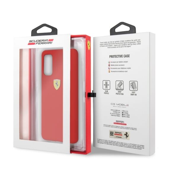 Ferrari Silicone Case for Samsung Galaxy S20 - Red | Techbox