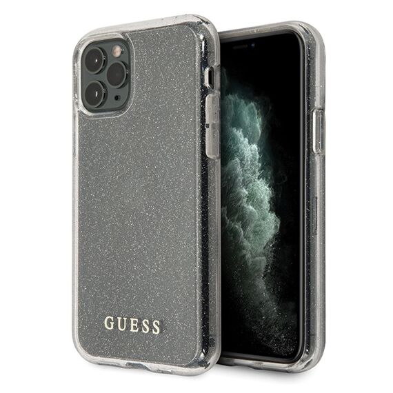 Guess GUHCN58PCGLSI iPhone 11 Pro srebrny/silver hard case Glitter - Apple Cases - Cases - Techbox