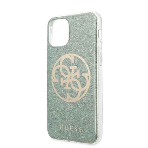 Guess GUHCN58PCUGLKA iPhone 11 Pro khaki hard case 4G Circle Glitter - Uncategorized Cases (2) - Cases - Techbox