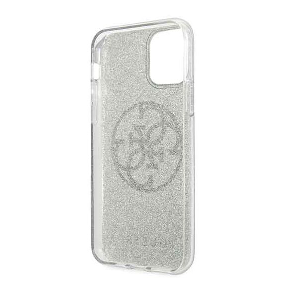 Guess GUHCN58PCUGLKA iPhone 11 Pro khaki hard case 4G Circle Glitter - Uncategorized Cases (2) - Cases - Techbox