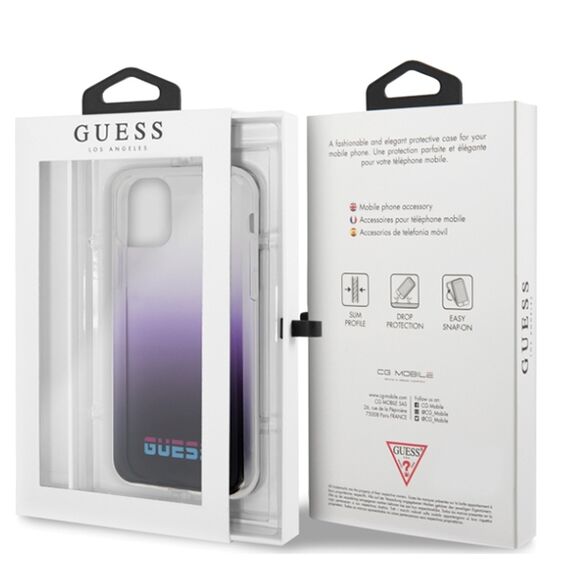 Guess GUHCN65DGCPU iPhone 11 Pro Max purpurowy/gradient purple hard case California - Apple Cases - Cases - Techbox