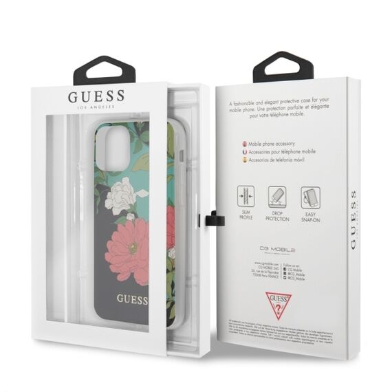 Guess GUHCN65IMLFL01 iPhone 11 Pro Max czarny/black NΒ°1 Flower Collection - Apple Cases - Cases - Techbox