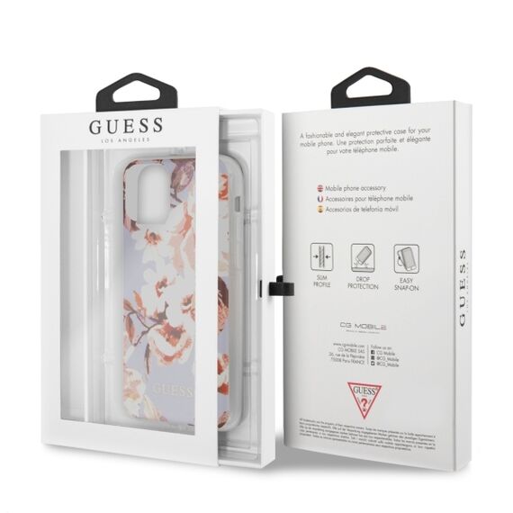 Guess GUHCN65IMLFL02 iPhone 11 Pro Max liliowy/lilac NΒ°2 Flower Collection - Apple Cases - Cases - Techbox