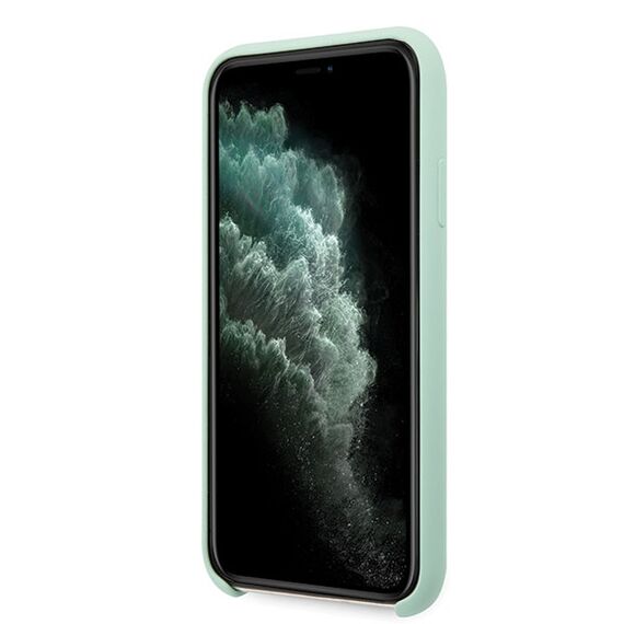 Guess GUHCN65LSLMGG iPhone 11 Pro Max green/green hard case Silicone Vintage Gold Logo | Techbox