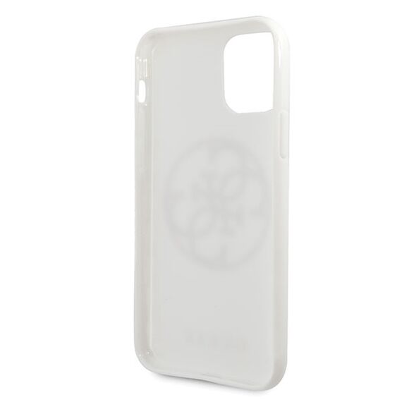 Guess GUHCN65TPUWHGLG iPhone 11 Pro Max white/white hard case Glitter 4G Circle Logo | Techbox
