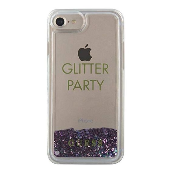Guess GUHCP7GLUQPU iPhone 6/7/8 fioletowy/purple hard case Liquid Glitter Party - Apple Cases - Cases - Techbox