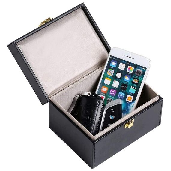 Signal blocking chest Radio blocking Faraday Box for car keys smartphone black - Uncategorized Screen Protection (2) - Screen & Camera Protection - Techbox
