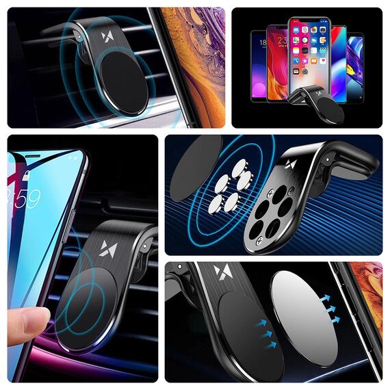 Wozinsky Magnetic Phone Holder for Air Vent, Black (WCH-02) | Techbox