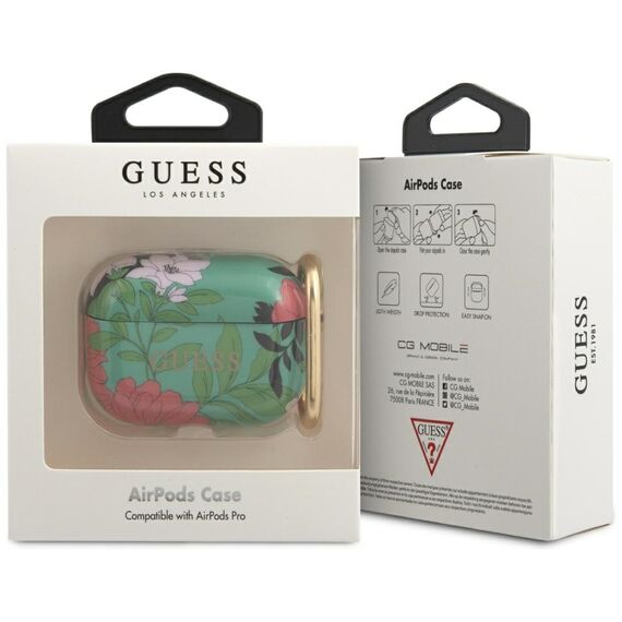 Guess GUACAPTPUBKFL01 AirPods Pro cover green/green N.1 Flower Collection | Techbox