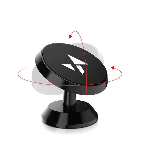 Wozinsky Magnetic Car Mount for Dashboard 360 Self-Adhesive Black (WMH-05) | Techbox