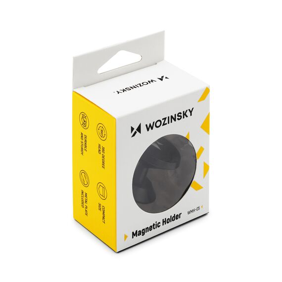 Wozinsky Magnetic Car Mount for Dashboard 360 Self-Adhesive Black (WMH-05) | Techbox