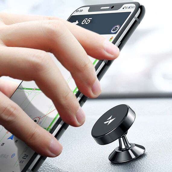 Wozinsky Magnetic Car Mount for Dashboard 360 Self-Adhesive Black (WMH-05) | Techbox