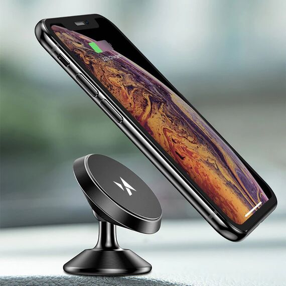 Wozinsky Magnetic Car Mount for Dashboard 360 Self-Adhesive Black (WMH-05) | Techbox