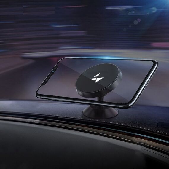 Wozinsky Magnetic Car Mount for Dashboard 360 Self-Adhesive Black (WMH-05) | Techbox