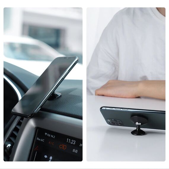 Wozinsky Magnetic Car Mount for Dashboard 360 Self-Adhesive Black (WMH-05) | Techbox