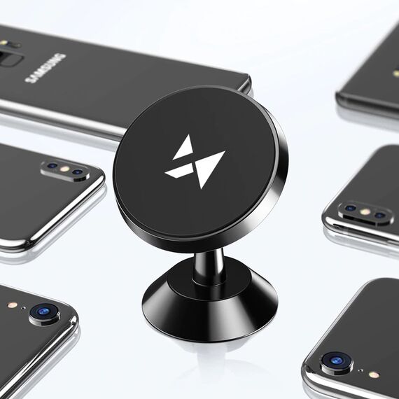 Wozinsky Magnetic Car Mount for Dashboard 360 Self-Adhesive Black (WMH-05) | Techbox