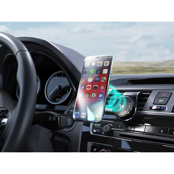 Wozinsky magnetic holder for the car grille 360 black (WMH-03) - Smartphone Holders - Smartphones - Techbox