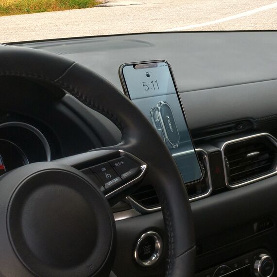 Wozinsky Self-Adhesive Magnetic Car Mount 360 for Dashboard Silver (WMH-06) | Techbox