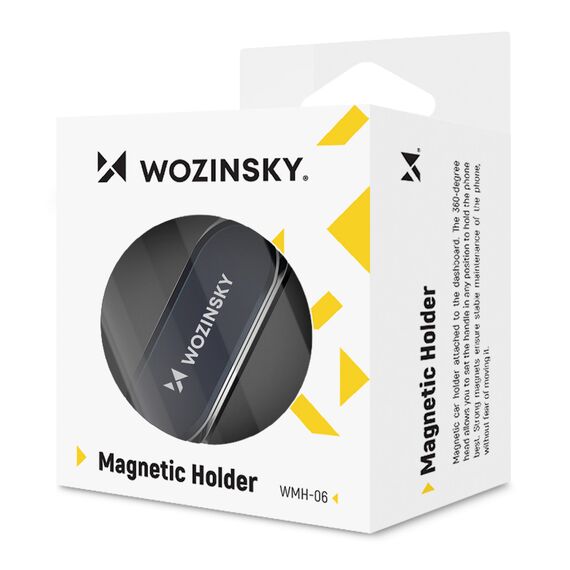 Wozinsky Self-Adhesive Magnetic Car Mount 360 for Dashboard Silver (WMH-06) | Techbox