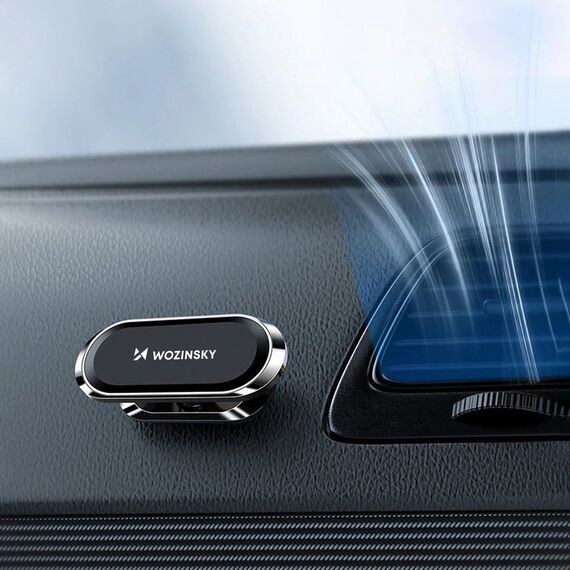 Wozinsky Self-Adhesive Magnetic Car Mount 360 for Dashboard Silver (WMH-06) | Techbox