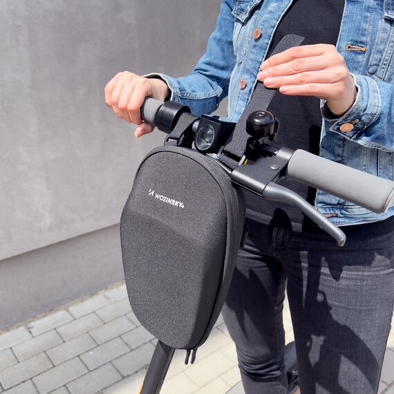 Wozinsky Waterproof Scooter Handlebar Bag 4L Black (WSB1BK) | Techbox
