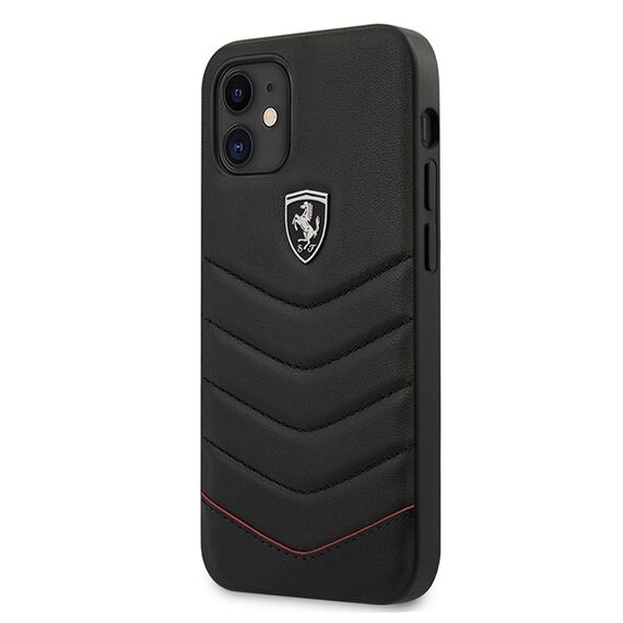 Ferrari FEHQUHCP12SBK iPhone 12 mini 5.4" black/black hardcase Off Track Quilted | Techbox
