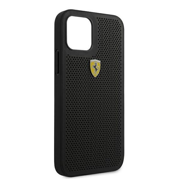 Ferrari FESPEHCP12LBK iPhone 12 Pro Max 6.7" black/black hardcase On Track Perforated | Techbox