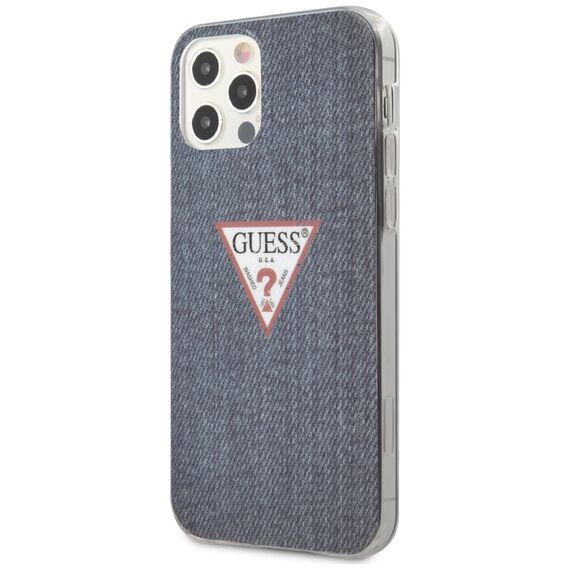 Guess GUHCP12LPCUJULDB iPhone 12 6,7" Pro Max granatowy/dark blue hardcase Jeans Collection - Apple Cases - Cases - Techbox