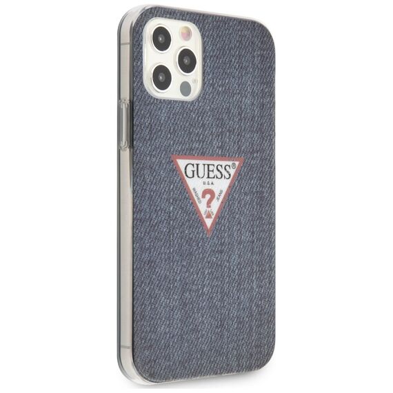 Guess GUHCP12LPCUJULDB iPhone 12 6,7" Pro Max granatowy/dark blue hardcase Jeans Collection - Apple Cases - Cases - Techbox