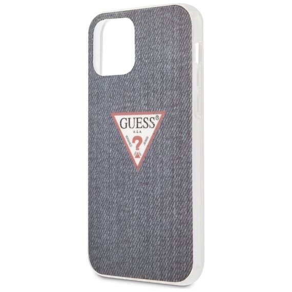 Guess GUHCP12LPCUJULDB iPhone 12 6,7" Pro Max granatowy/dark blue hardcase Jeans Collection - Apple Cases - Cases - Techbox