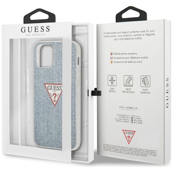 Guess GUHCP12LPCUJULLB iPhone 12 6,7" Pro Max niebieski/light blue hardcase Jeans CollectionGuess / GUE000849 - Apple Cases - Cases - Techbox