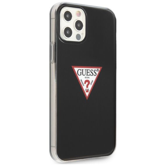 Guess GUHCP12MPCUCTLBK iPhone 12 Pro / iPhone 12 czarny/black hardcase Triangle Collection - Apple Cases - Cases - Techbox