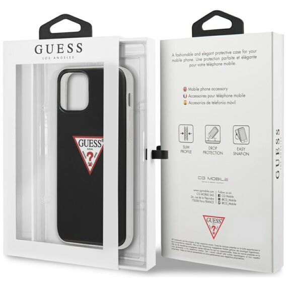 Guess GUHCP12MPCUCTLBK iPhone 12 Pro / iPhone 12 czarny/black hardcase Triangle Collection - Apple Cases - Cases - Techbox