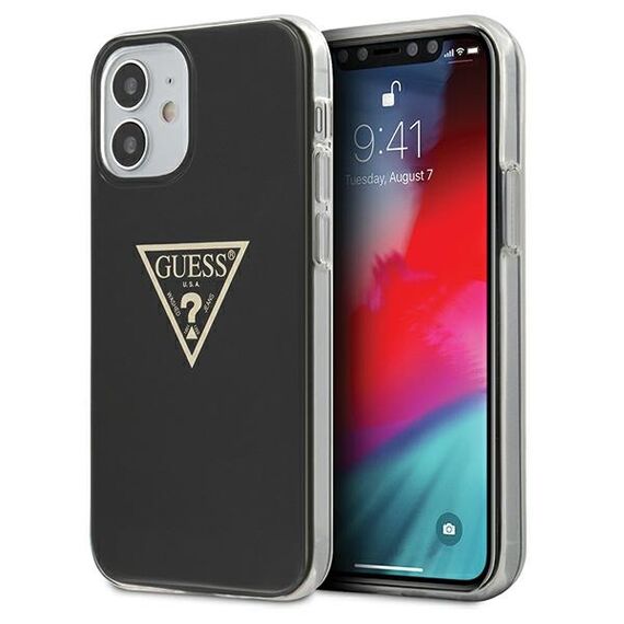 Guess GUHCP12SPCUMPTBK iPhone 12 5,4" czarny/black hardcase Metallic CollectionGuess / GUE000837 - Apple Cases - Cases - Techbox