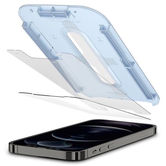 SzkÅ‚o Hartowane Spigen Glass.Tr â€Ez Fitâ€ 2-Pack iPhone 12 Pro / iPhone 12 - Apple iPhone - Screen & Camera Protection - Techbox