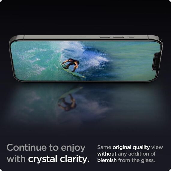 SzkÅ‚o Hartowane Spigen Glass.Tr â€Ez Fitâ€ 2-Pack iPhone 12 Pro / iPhone 12 - Apple iPhone - Screen & Camera Protection - Techbox