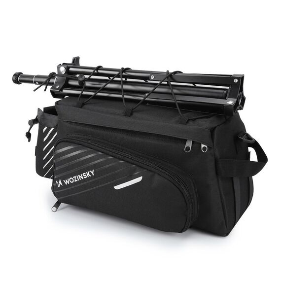 Wozinsky bike carrier bag with 9l shoulder strap (rain cover included) black (WBB22BK) - Smartphone Holders - Smartphones - Techbox